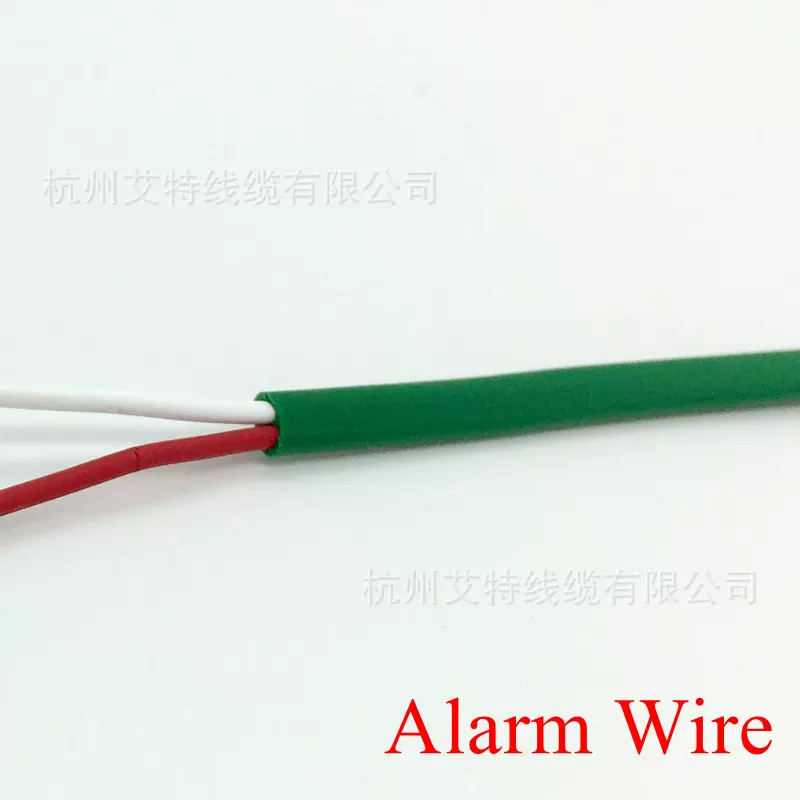 出口澳大利亚 绿色扁平报警线 2芯0.8mm镀锡铜控制电缆 平行线