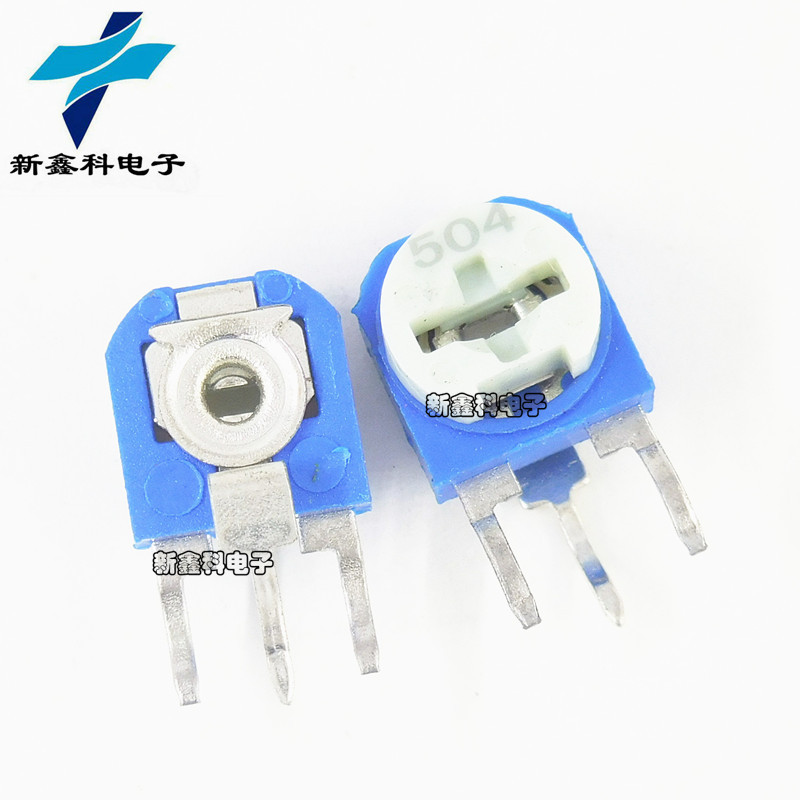 RM063-504 500K 蓝白可调电位器立式 全新现货