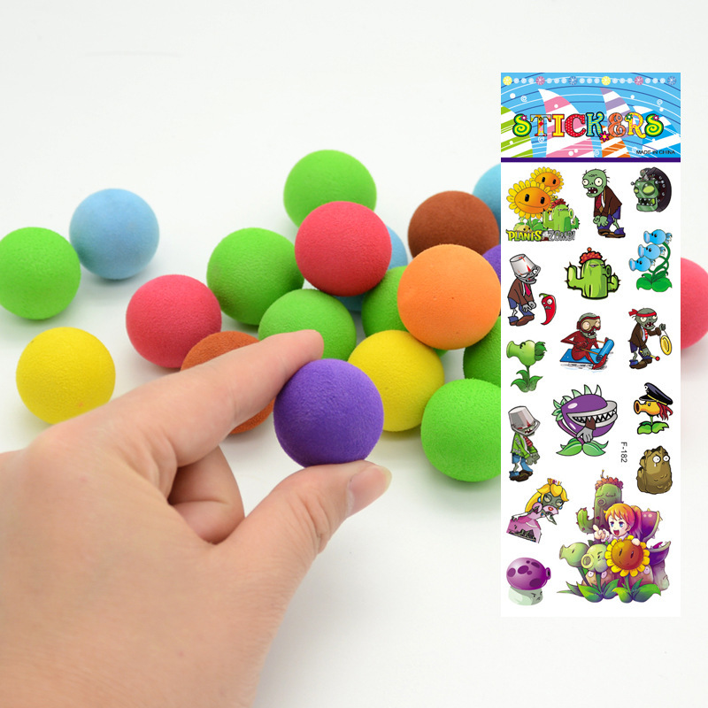 Plant vs. Zombie Toy Accessories Sticker Special Bullet Soft Bullet Pea Shooter Cannonball Bomb