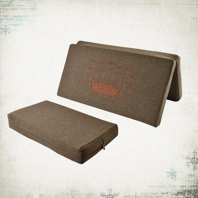 厂家直销佛教用品高弹细麻方形棕板绣花拜垫打坐垫蒲团家庭佛龛|ms