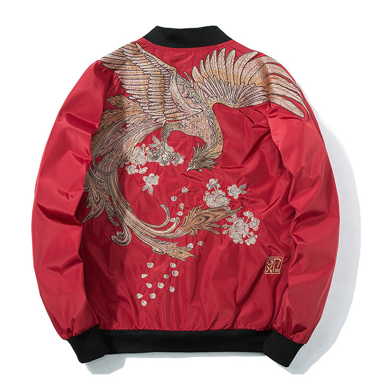 Title 8, Embroidered couples Air Force flying jacket, p...