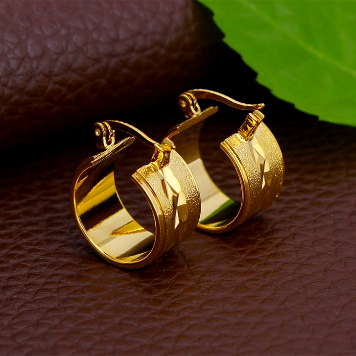 Summer copper matte earrings, (Cross-border trading), simple and elegant design