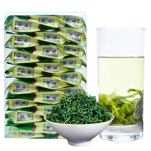 Wholesale mountain cloud mist green tea spring tea fragrant tea new tea Biluochun Maojian independent small bubble bean fragrant green tea PC box