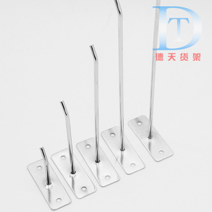 Wholesale bold shelf hook jewelry accessories wall hook nail wood straight hook plate hook screw flat wall hook