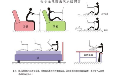 桌面铝合金笔记本托支架折叠式电脑简约升降可调节散热器底座|ms