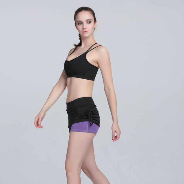 Spring and Summer Yoga Sports Bra New Ribbon Shock-proof and Ring-free Bra Sports Underwear for Women