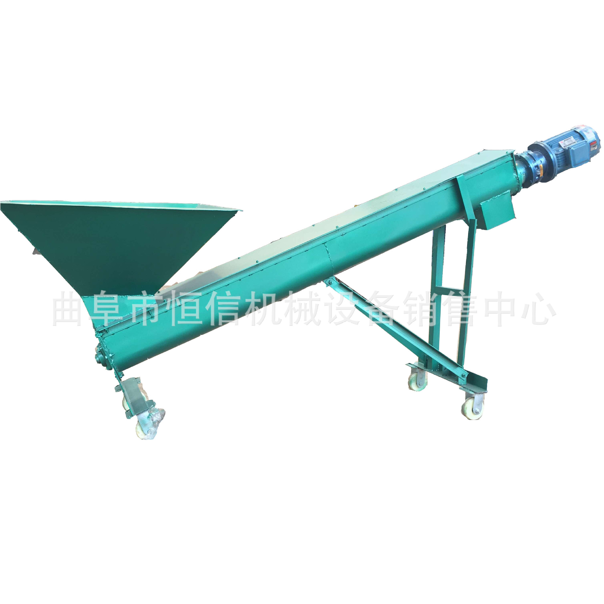 自产自销粉末颗粒螺旋输送机 加厚管式移动式输送机 省时省力型