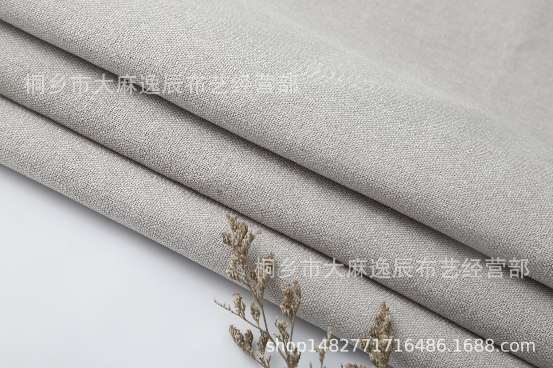 高档仿亚麻 粗纹理棉麻布料沙发抱枕桌布桌椅外包沙发布料-阿里巴巴