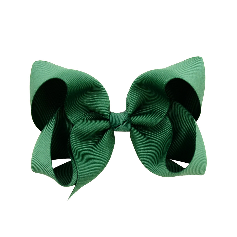 Simple Fashion Style Flower Bow Children's Ribbed Ribbon Bow Hairpins display picture 4