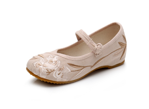 old Beijing cloth shoes female increased in hanfu shoes wedges national wind restoring Qipao Cheongsam Tang Suit Chinese folk dance Dresses Shoes for womanshoes zen