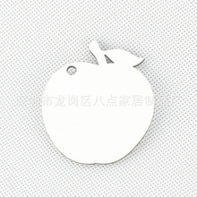 双面热转印空白钥匙挂件圣诞创意热转印挂件木板画厂家钥匙扣耗材