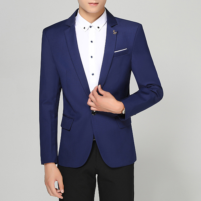Chaqueta de traje de hombre de negocios juvenil slim fit traje pequeño traje casual traje de boda traje de hombre