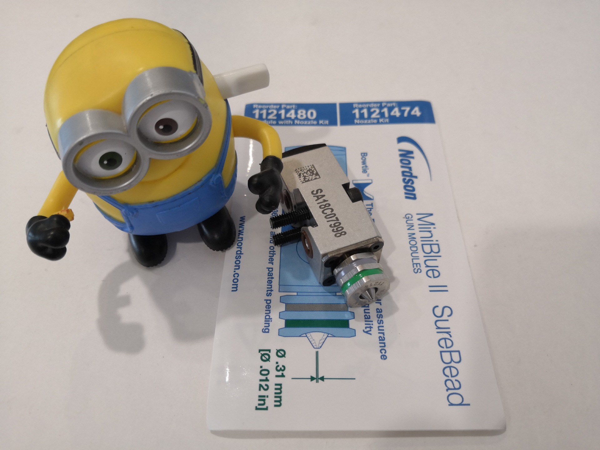 美国诺信 nordson 迷你喷枪 零滴漏胶枪 MINIBLUE II SUR 1121480