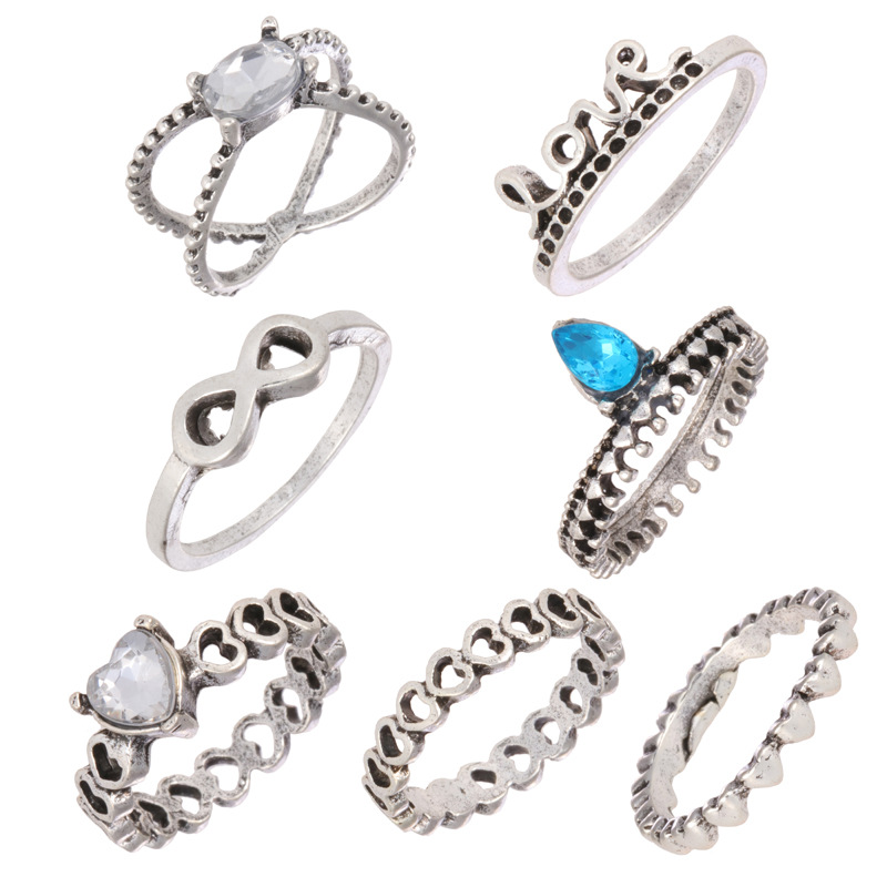 Fashionable retro set with letters