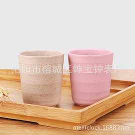 日用百货贝合小麦秸秆日式小口杯 节日礼品广告批发创意茶杯