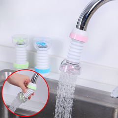 Splash-proof faucet shower head for home use: Extendable tap nozzle for household sinks, designed to save water and increase reach.