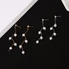 Design earrings from pearl, Korean style, simple and elegant design