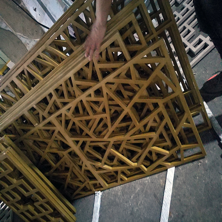 定制静电粉末喷涂铝合金铝窗花【德普龙】仿古铝花格 性价比高