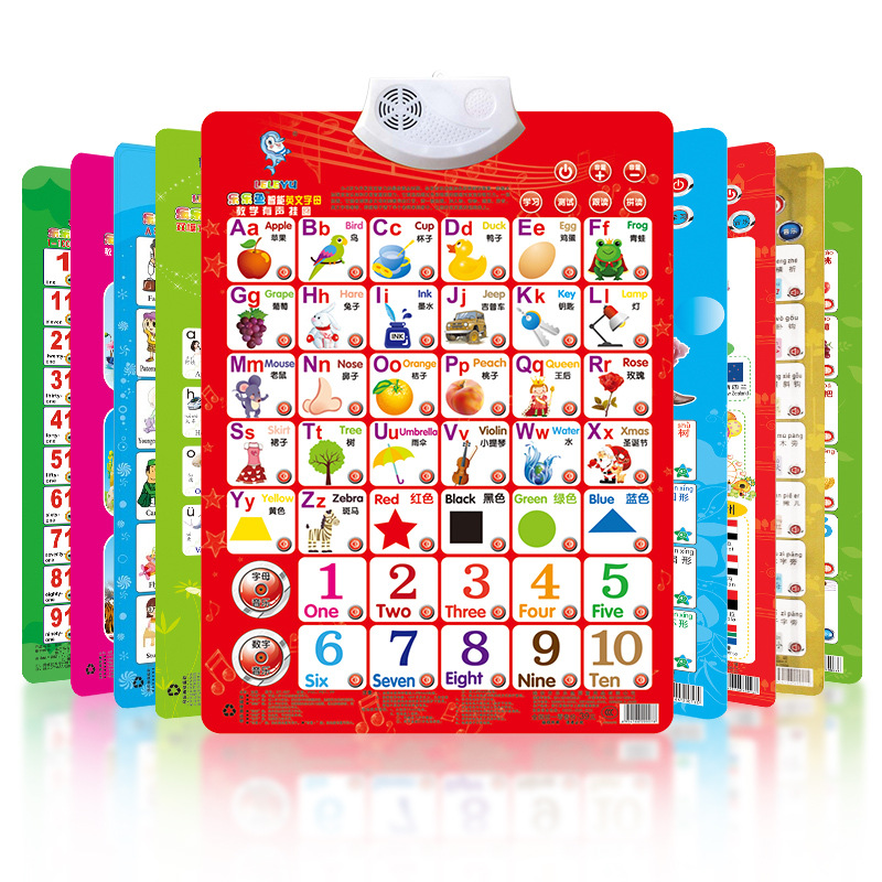 汉语拼音有声挂图幼儿童认知启蒙早教发声宝宝看图识字玩具字母表|ms