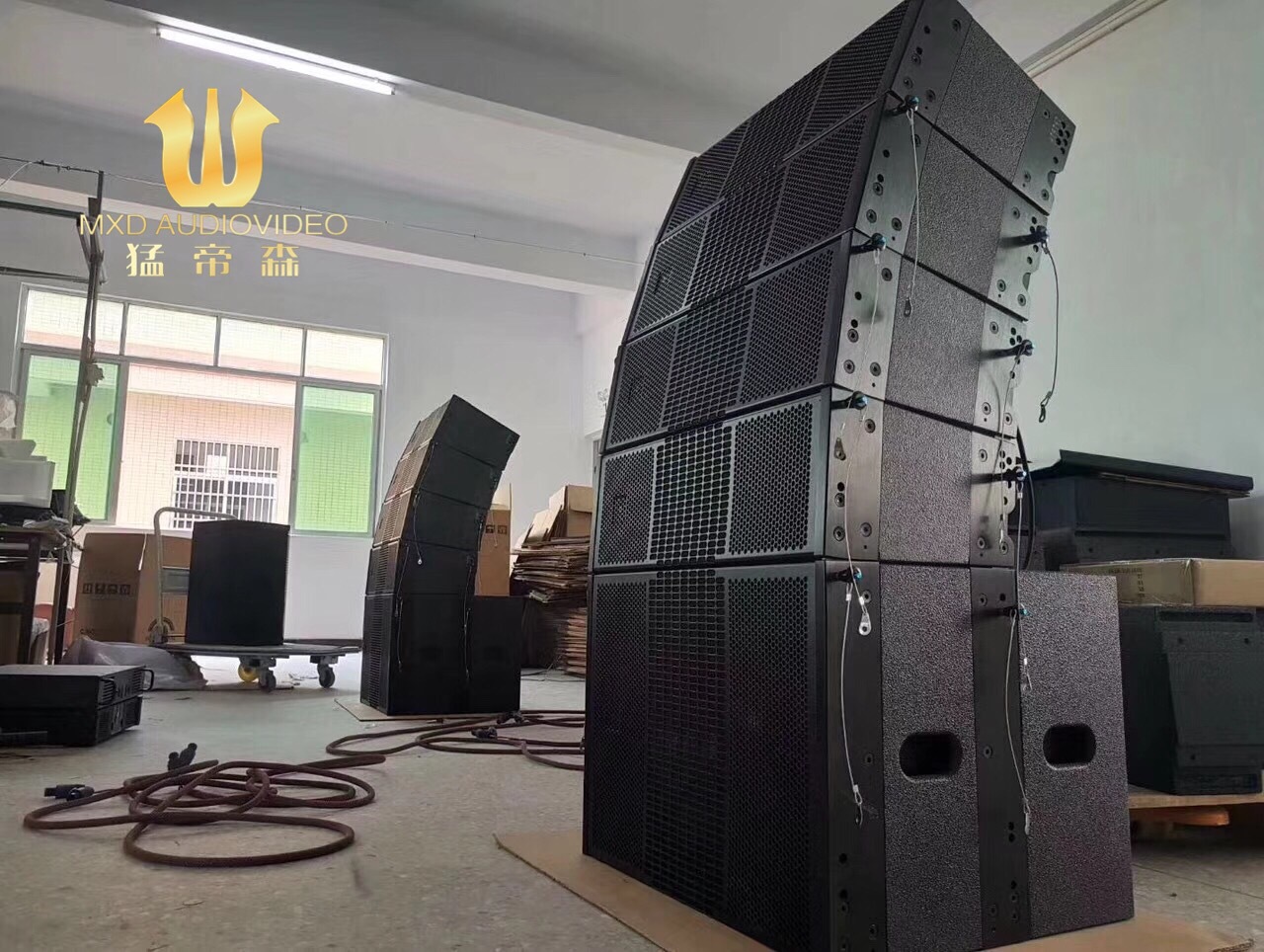 广东双12寸线性阵列音箱双18寸超低音炮专业舞台演出户外全频音响