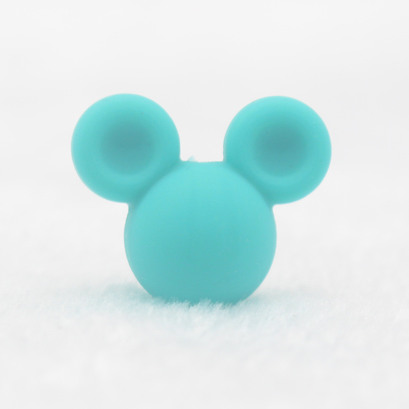 INS bebé de silicona mordedor bebé Mickey cabeza accesorios mordedor Amazon nuevo mordedor