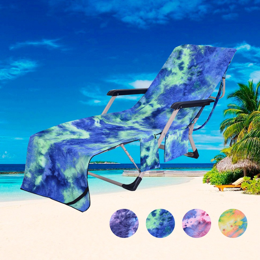 Cross border Specifically for tie-dyed Superfine fibre Beach towel Seat covers Beach chairs towel Bath towel Explosive money monolayer 600g