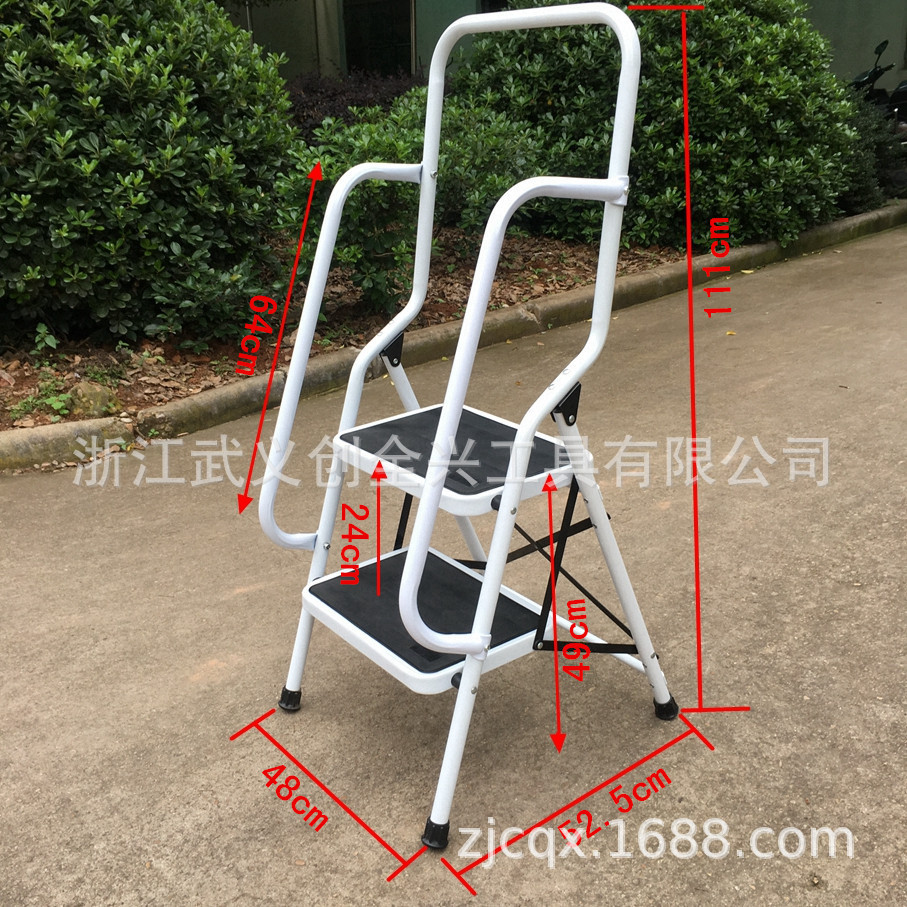 批发高品质家用折叠梯 扶手安全梯 人字梯 便携式A型铁梯-阿里巴巴