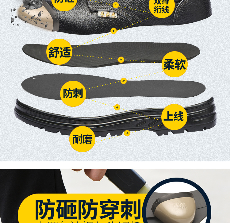 Chaussures de sécurité - Dégâts d impact - Ref 3405101 Image 9