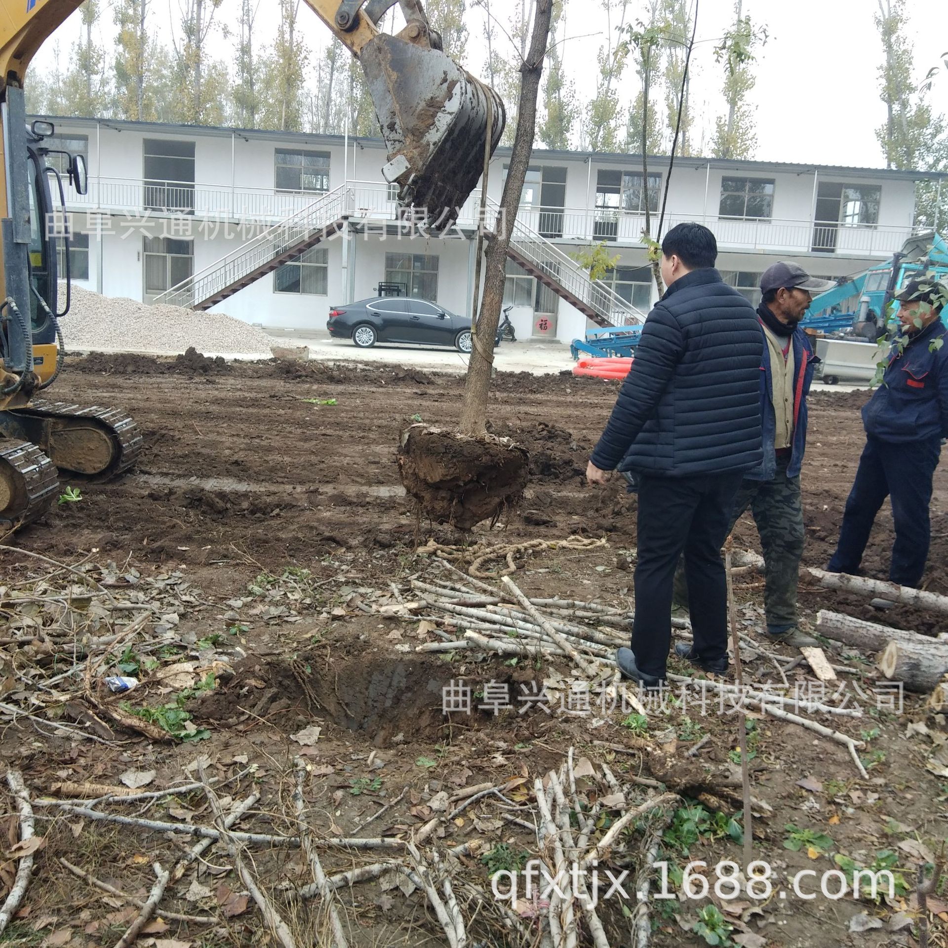 陕西果树绿化树种植断根挖树机大马力汽油苗圃移栽挖树机厂家