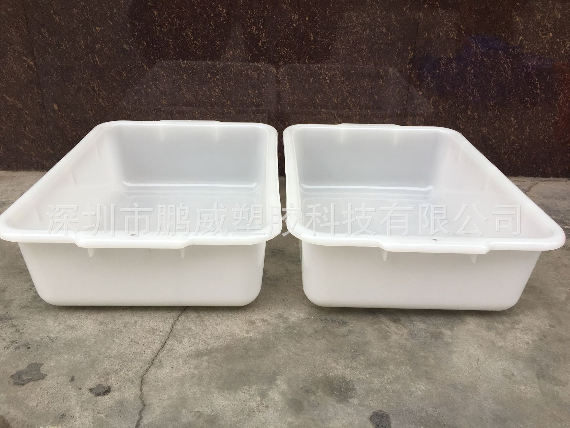 厂家现货供应全国机场 全新料白色加厚餐具大白盆 机场安检大白盆