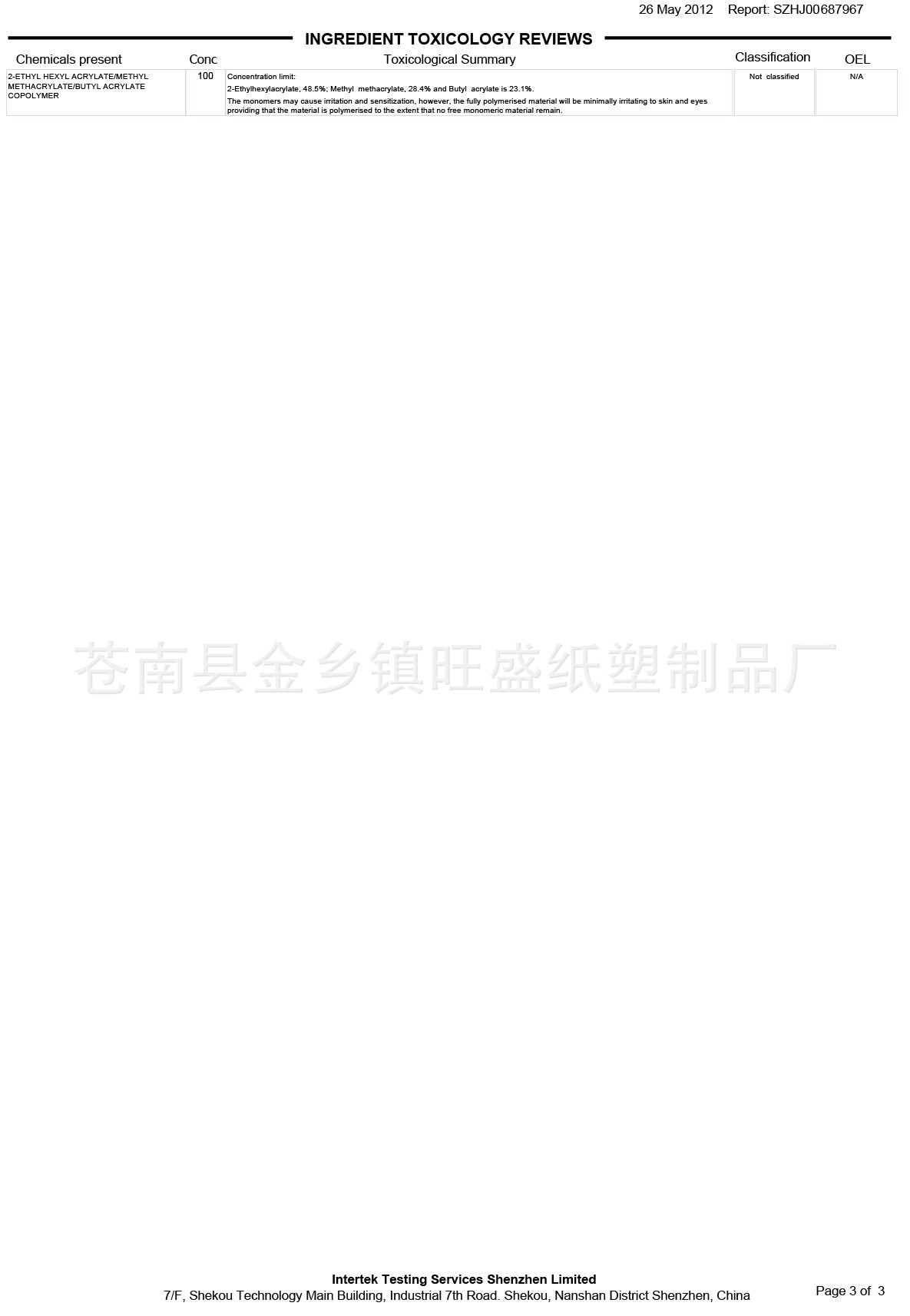 TIA皮肤测试安全报告-3(AB胶)