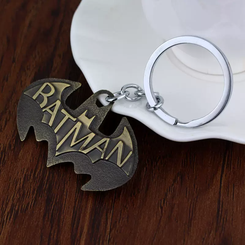 Retro keychain, car keys, pendant, Batman, creative gift