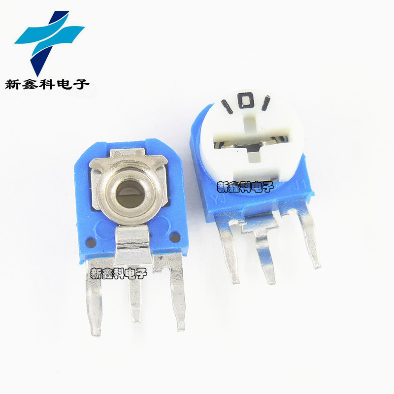 RM063-101 蓝白可调电位器立式 全新现货