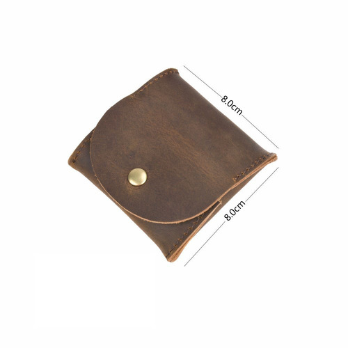 Genuine leather mini coin purse creative retro key bag coin bus loose wallet new style