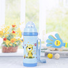 Cartoon glass stainless steel, children's street straw with glass for water, lifting effect, wholesale