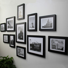 加厚实木相框组合11框10/7照片墙相框墙影楼装饰照相馆批发直