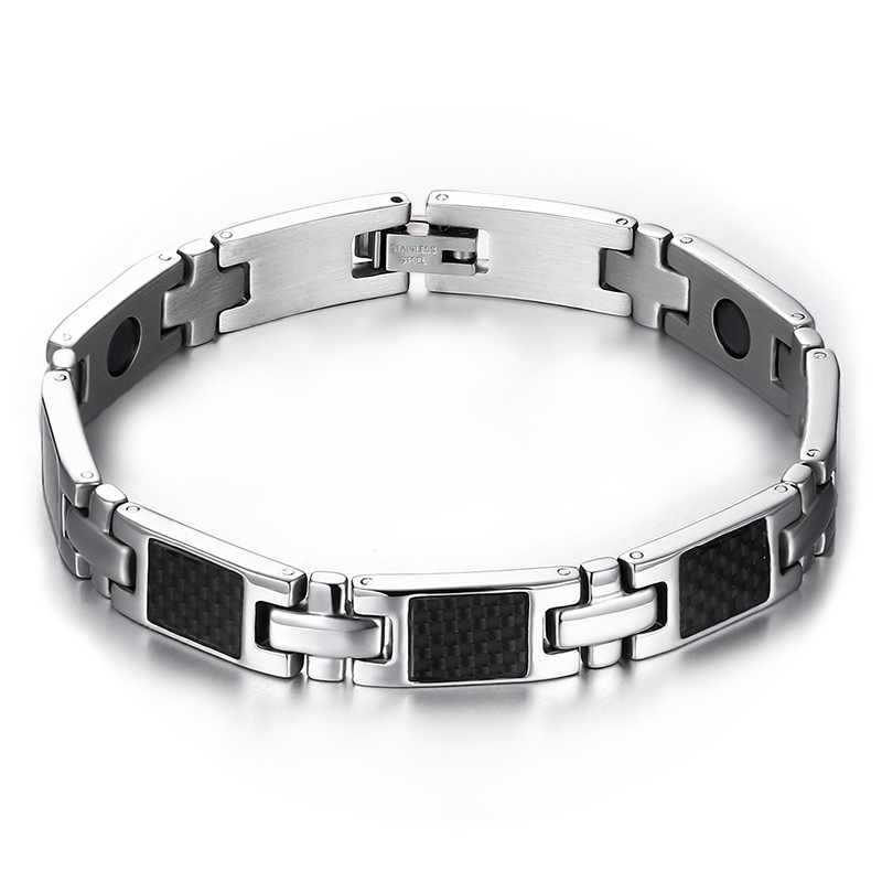 35g Weight Bracelets Classification 1 Piece Quantity Original Design Geometric 304 Stainless Steel Polishing Men's Bracelets Men's Chain Bracelets