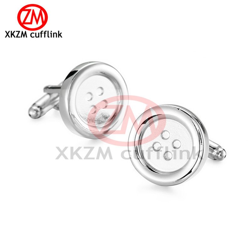 Men's Cufflinks Chinese Button Cufflinks Round Button Shape Copper Material French Shirt Cuff Stud Button