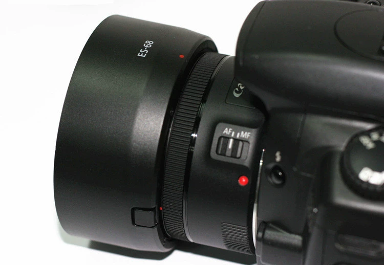 Чехол для объектива (Canon) ES-68 для EF 50мм f/1.8 STM, байонет пластиковый, подавление бликов