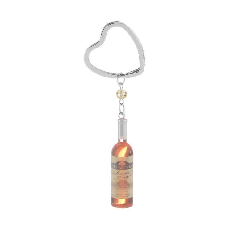 Fashion Colorful Wine Bottle Keychain display picture 3