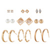 Crystal earings, earrings, fashionable set from pearl, European style, Korean style