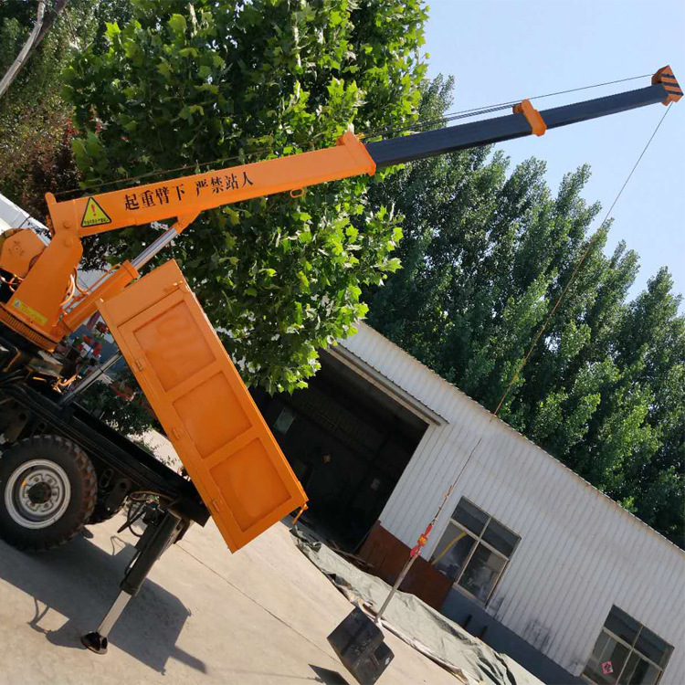 辰旺供应三轮吊车 五证底盘改装农用小吊机 三轮随车吊款