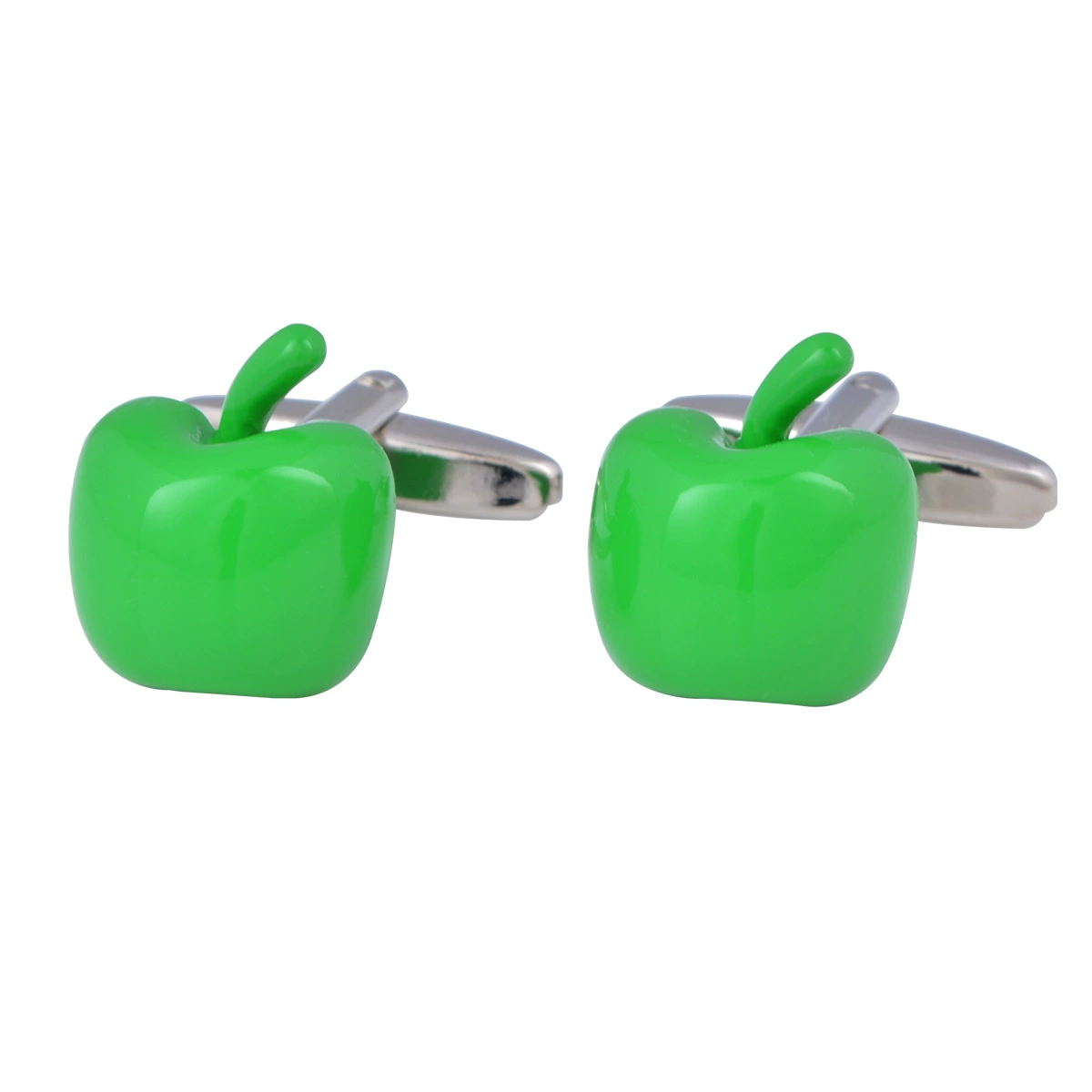 Підвяги Dongguan Спорт смешанные партии К cufflinks К cufflinks High-quality oil-sprayed apple cufflinks Три-dimensional fruit cufflinks Creative