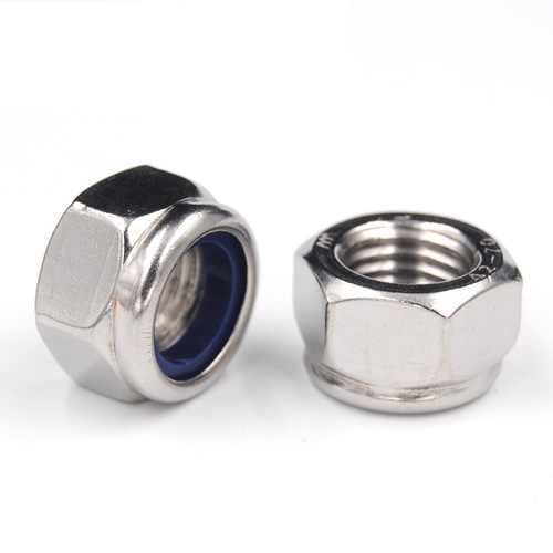 304/316 stainless steel thickened nylon lock nut DIN982 hexagonal lock nut M5-M20