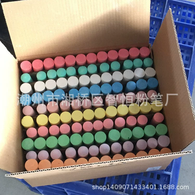 Multicoloured big chalk, direct factory sales, 120 pieces