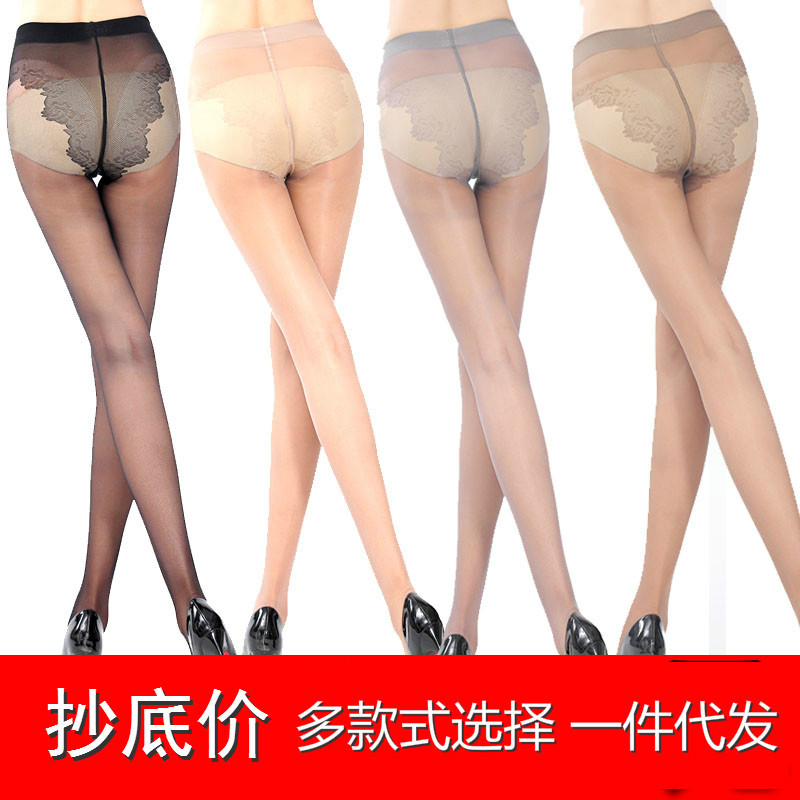 廠家直銷超薄絲襪夏連褲襪防脫絲春秋薄款隱形黑肉色性感女士襪子