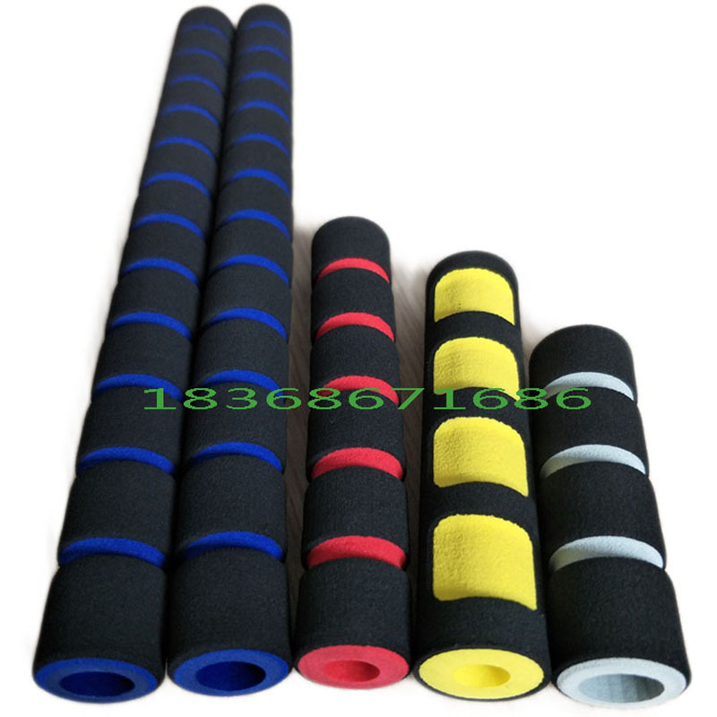NBR发泡海绵管手把套 体育用品橡塑泡棉管套 eva海绵双节甩棍把套