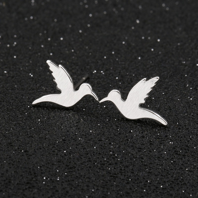 Wholesale Jewelry 1 Pair Fashion Flying Bird Alloy Ear Studs display picture 8