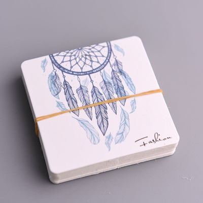 [Earrings Ear Studs packing card Spring Korean Air~wathet~Dream catcher~Paper card 6CM*6CM
