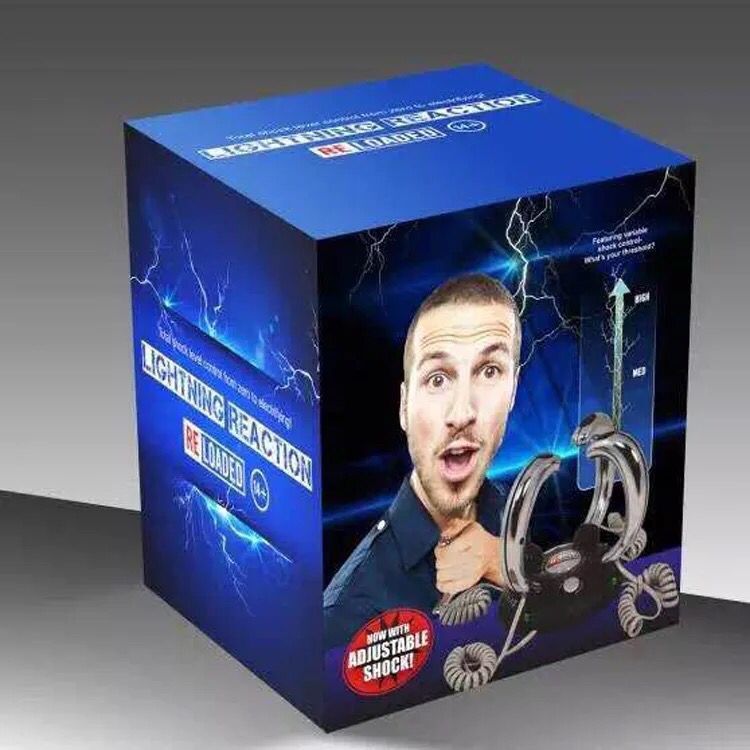 Multi party tabletop game lightning, lightning reaction four person electric hand game console toy, lie detector